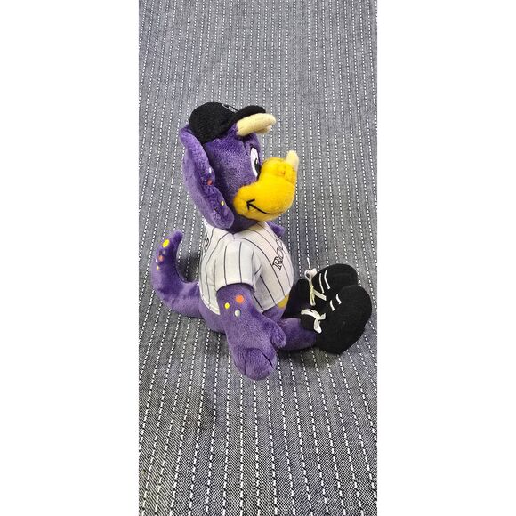 Genuine Merchandise MLB Colorado Rockies Mascot Dinger 6"Plush - Picture 4 of 6